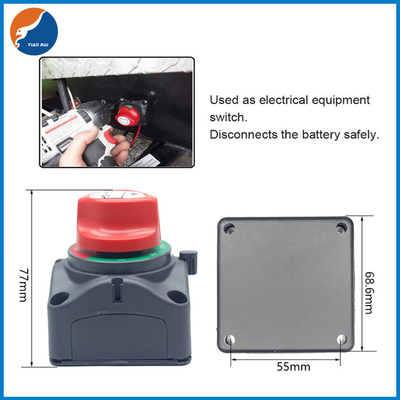 3 Position DC12V 200A Isolator Battery Switch Auto Truck Power Protection Kill