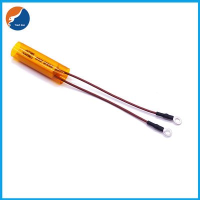 Teflon FEP 24AWG Wire Ceramic Thermal Fuse 10A 250V 240C For Hair Straightener