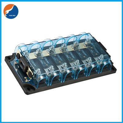 BANL-C6 Multiple Cover Included Circuit Protection Fuse Holder Fuse Block Car Auto Automotive 6 Ways ANL Fuse Box