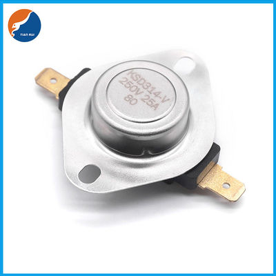 Automatic Reset 25A Thermal Overload Protector Bimetal Disc Thermostat