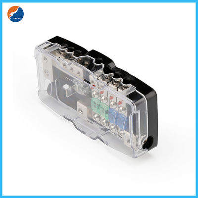 Car Audio Stereo 4 Way Distribution Block Mini ANL ANS Fuse Holder With LED Indicator