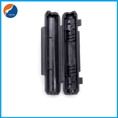 3AG 6.35X31.75mm 6x30mm Flip Type Black PA66 Current In-Line Glass Tube Fuse Holder