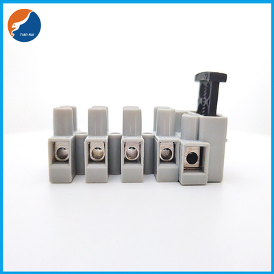 5 Pin Poles PCB Screw Fuse Terminal Block With 2PCS 5x20mm Fuses