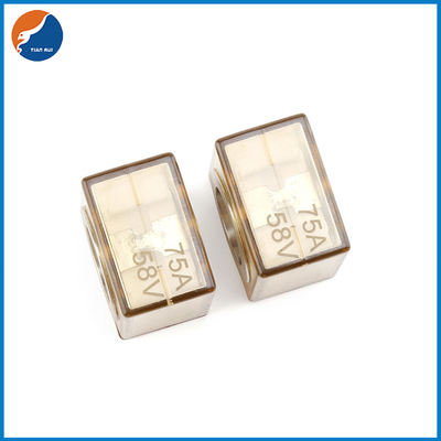 30A 300A 58V DC Waterproof Type Ceramic Cube Square Fuses For Yacht Marine