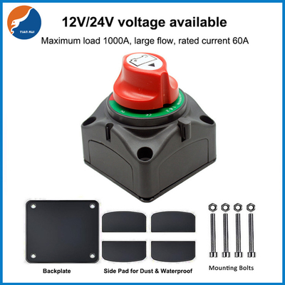 3 Position DC12V 200A Isolator Battery Switch Auto Truck Power Protection Kill