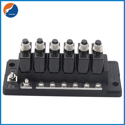 12V 32V 6 In 6 Out 6 Way 88 L1 L2 Circuit Breaker Fuse Block Box For RV Car Boat Yacht