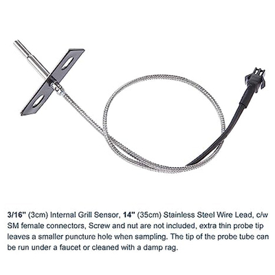 Pit Boss RTD Temperature Probe Sensor Replacement for P7 Series Smokers and Wood Pellet Grills PB-39P350