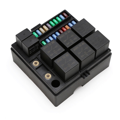 Central Control Electrical 20 Slots Mini Blade Fuse Box 8 Way Micro Mini Relay Fuse Holder For Automotive Marine
