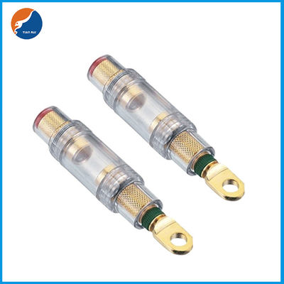 10x38mm 4/8GA IN OUT AGU Glass Tube Fuse Holders Car Audio Parts Amplifier Fuse Holder