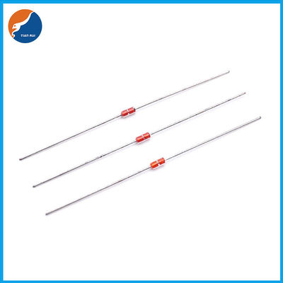 Temperature Compensation Axial Lead MF58 Glass Coated Resistance 100K ohm Thermistor NTC Type Glass Thermistor