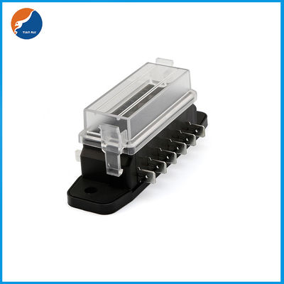 250 Quick Connector Terminal 6.3mm 6 Input 6 Output Multiway Automotive Fuse Holder For Car