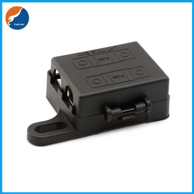 Black PA Material 2 Ways 20A To 200A Car Automotive Mini ANS MIDI Auto Fuse Box Block Holder