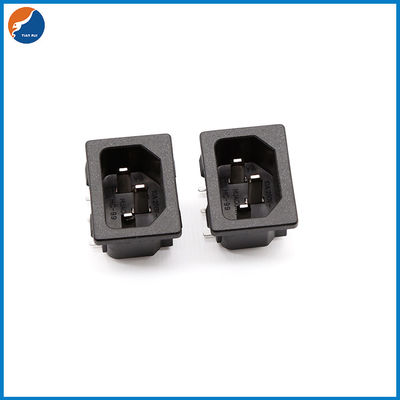 R14-A-1CB1 C14 Electric Insert Male AC Plug Power Connector Socket 10A 250V For Home Appliances