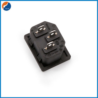 R14-A-1DB1 10A 15A 125V 250V Inlet C14 Male AC Power Socket for Plug Snap in Connector