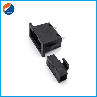 BHC1 Black Housing Glass Ceramic Tube PCB Board Mount Fuse Holder For 5.2x20mm Current Fuses