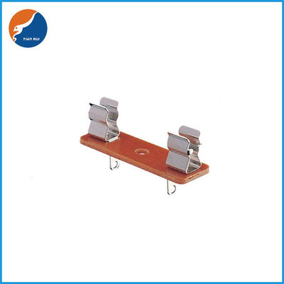 Nickel Plated Brass 6.35x30mm 6.32x32mm Fuse Terminal Block PCB Fuse Holder Without Cover