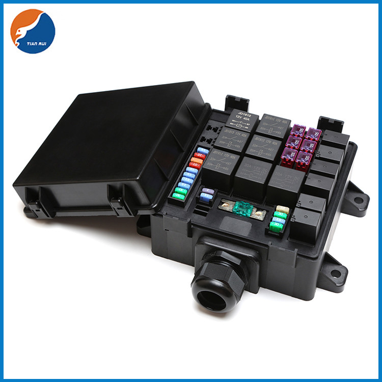 Automotive Light Control Modified Fuse Holder Waterproof Mini Blade Fuses Relay Fuse Box For Car RV Yacht Engine