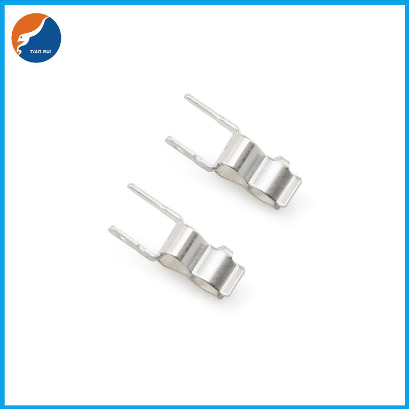 SL-007 Copper Brass Nickel Plated PCB Mount Fuse Clips For 3x10mm Glass Ceramic Tube Fuse