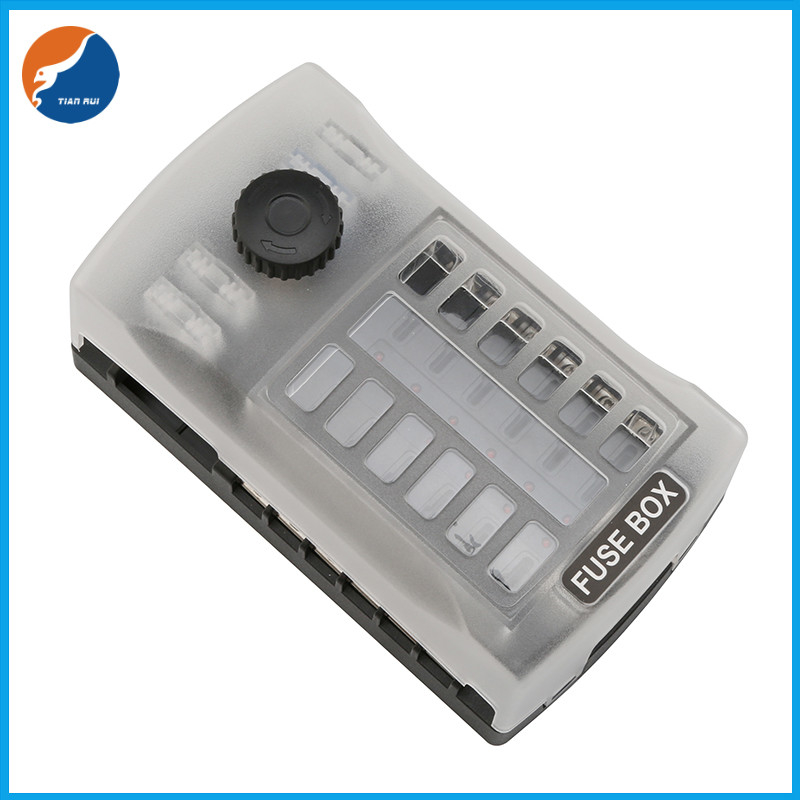 12 Way Blade Fuse Block Car ATO ATC Fuse Box Holder Negative With Waterproof Protective Cover